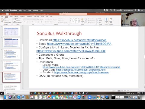 A Walk Through SonoBus with Phyllis Kaiden (Part IV of her full presentation)