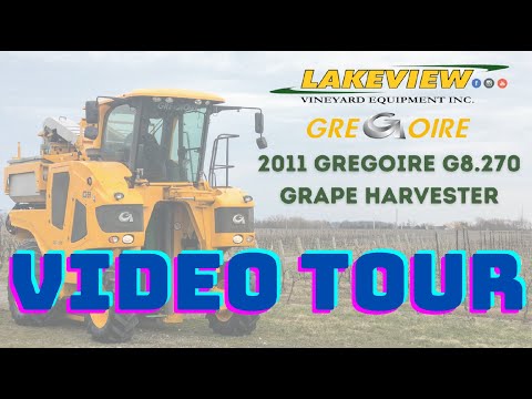 2011 Gregoire G8 270 Grape Harvester For Sale