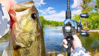 Fishing My FAVORITE River For A Double-Digit Bass (New PB?)