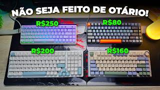 TOP 6 Únicos Melhores Teclados Mecânicos / Magnéticos Baratos Custo Benefício 2025! Com e Sem Fio