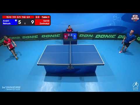 10:00 Andrii Rehush 2 - 3  Serhii Zavinskyi West 1 WIN CUP 15.11.2022 | TABLE TENNIS WINCUP