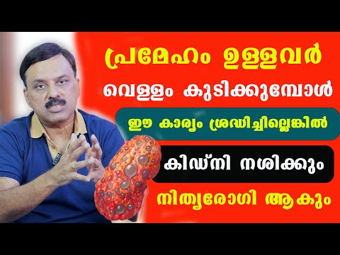 പ്രമേഹം ഉള്ളവർ വെള്ളം കുടിക്കുമ്പോൾ ഈ കാര്യം ശ്രദ്ധിച്ചില്ലെങ്കിൽ കിഡ്‌നി നശിക്കും Dr Jeevan Joseph