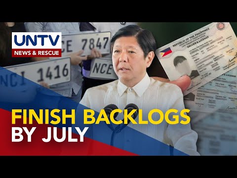 Pres. Marcos Jr. orders LTO to fast-track release of all pending driver’s licenses, vehicle plates
