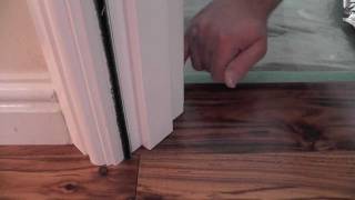 How to undercut a door frame - Tutorial