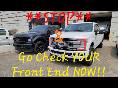 The Ford Superduty | How do *YOU* check your FRONT END Suspension? #mechanic