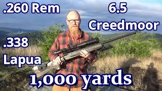 1000 yards .260 Rem .338 Lapua 6.5 Creedmoor - Long Range Shooting