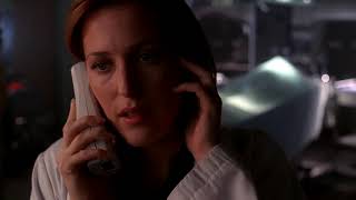 Scully dcouvre que Mulder est sur la plateforme et lui apprend que Simon de la Cruz rsistait naturellement  l'Huile noire (VOST)
