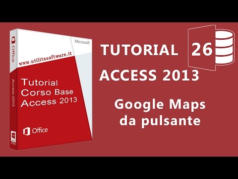 Access: Google Maps con pulsante - Tutorial 26