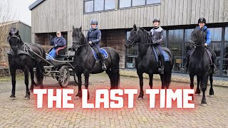 The last time before they're really gone... Goodbye!!😔😢 | Friesian Horses