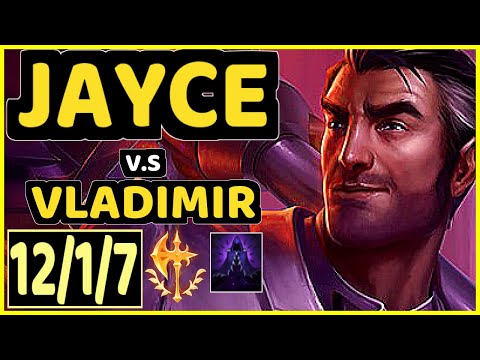 TH3ANTONIO (JAYCE) vs VLADIMIR - 12/1/7 KDA TOP GAMEPLAY - EUW Ranked DIAMOND