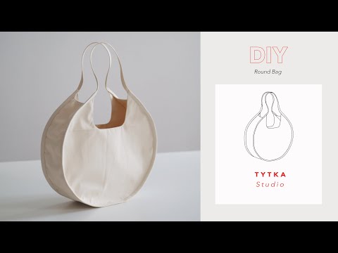 How to sew this Round Bag (Sewing Pattern available)
