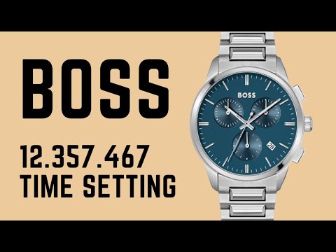 How to Set Time| Date| Stopwatch Hand Positioning| Using Stopwatch BOSS 1513927 @timewatchdc