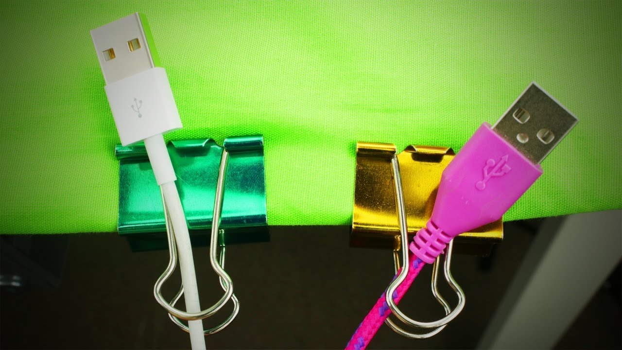 4 Cool Binder Clip Life Hacks [Life Hacks]