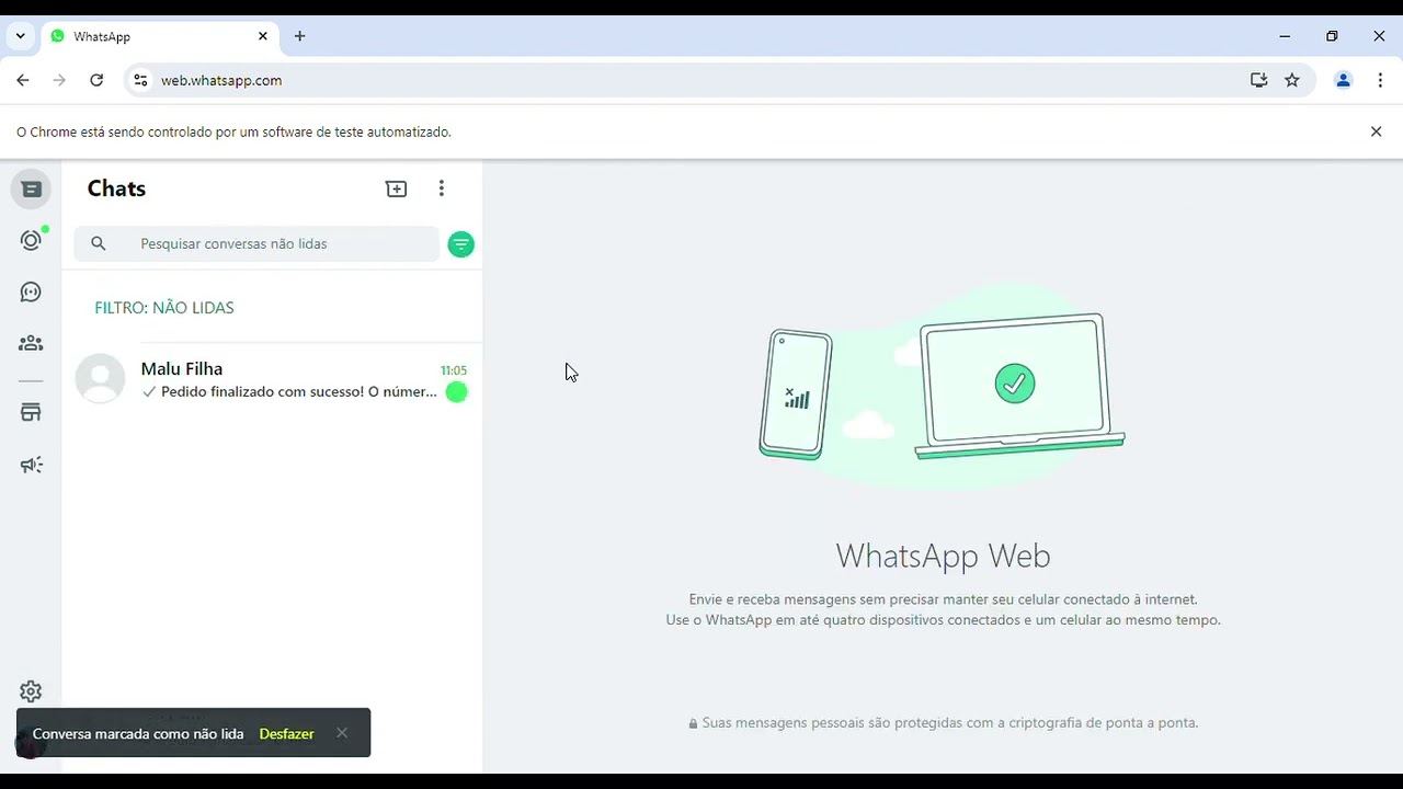 Assistente virtual, chatbot para WhatsApp. inteligência artificial para atendimento dos clientes.