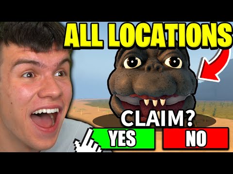 ALL SECRET MINILLA EGG/HEAD LOCATIONS In Roblox Kaiju Universe to UNLOCK MINILLA REMODEL!