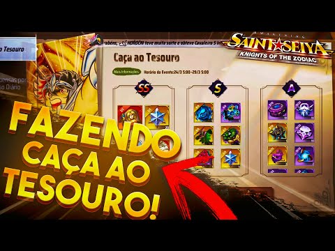 FAZENDO O EVENTO DA CAÇA AO TESOURO!!! - SAINT SEIYA AWAKENING