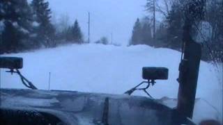 preview picture of video 'Plowing The DunnTown Road Wade,Maine'