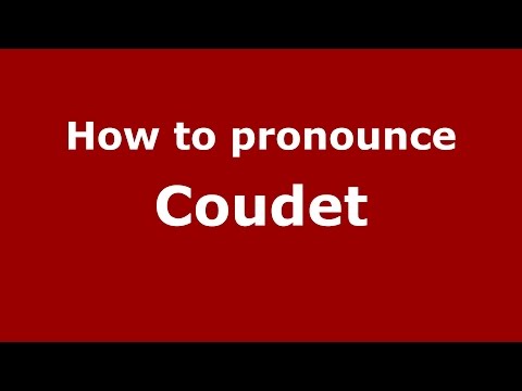 How to pronounce Coudet (Spanish/Argentina) - PronounceNames.com