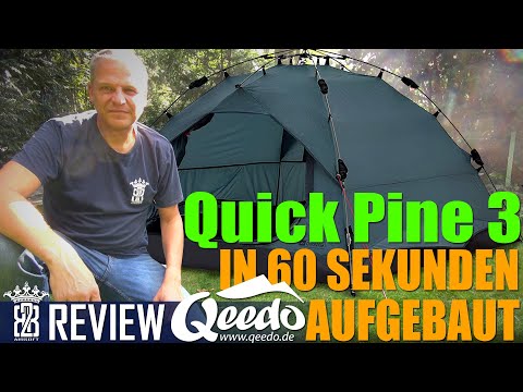 Qeedo Quick Pine Campingzelt - In 1 Minute aufgebaut - Festival Zelt