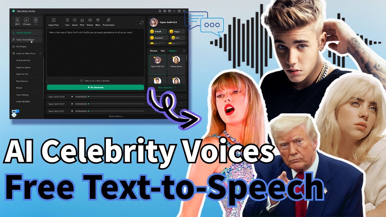 [AI Celebrity Voices] How to Generate Celebrity Voices with Text | Free Voice Generator