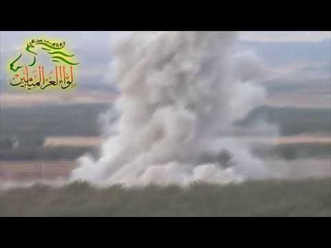 استهداف سيارة لقوات النظام في منطقة حاجز السمان في محيط طيبة الإمام في ريف حماة بواسطة لغم أرضي من قل لواء الغر الميامين