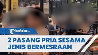 Viral Video Pasangan Pria Sesama Jenis Bermesraan di Kafe WOW, Pelaku Sudah Diamankan Polisi