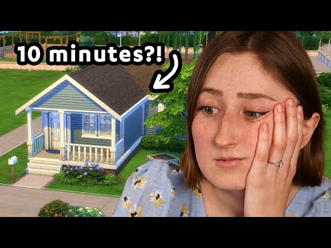 Can I build an entire Sims house in just 10 minutes?