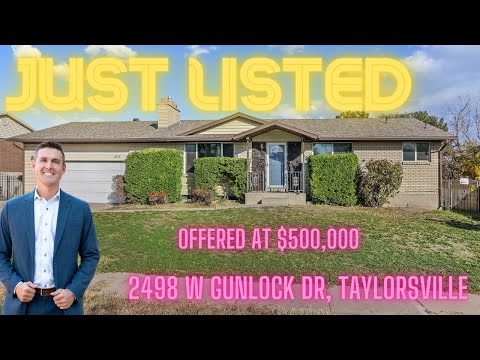 JUST LISTED: 2498 W Gunlock Dr Taylorsville, Ut