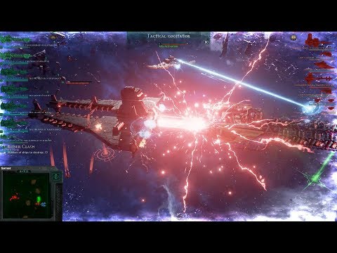 Space Marines (Dark Angels) vs TAU Empire! Rank 115 - Battlefleet Gothic Armada