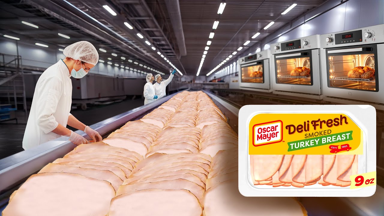 How Turkey Deli Meat Is Made In A Factory | Full Factory Production Process