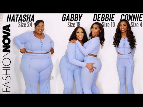 SIZE 4 vs 10 vs 18 vs 24 TRY ON SAME FASHIONNOVA OUTFITS