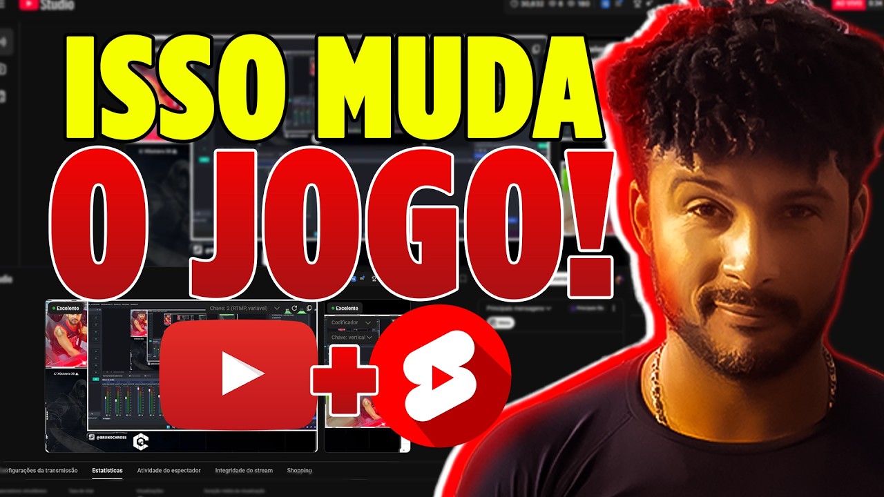 Live híbrida no YouTube: horizontal e vertical em uma única transmissão
