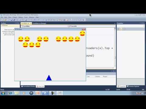 Visual Basic Express 2010 Tutorial 42 - Adding WAV Sound Files - EZInvaders Part 11 Game