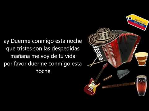 Duerme conmigo esta noche Diomedes Diaz Letra