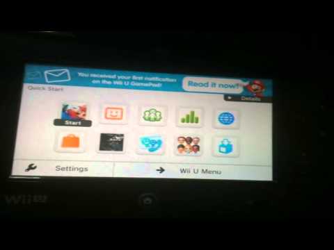 Wii U Quick Start Menu Demonstration (WiiU System Update 5.0.0 E/U/J)