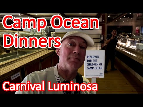 Camp Ocean Dinner Arrangements for Children on the Carnival Luminosa