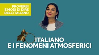 Italiano e i fenomeni atmosferici