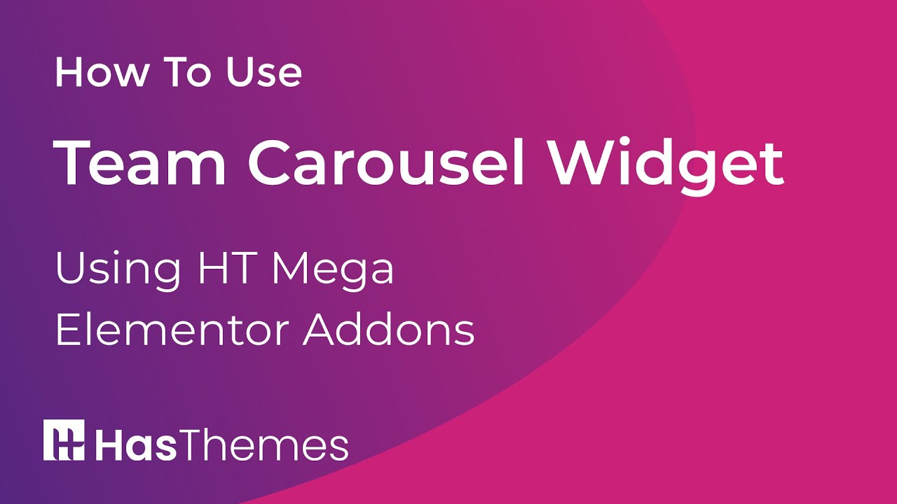Team Carousel Widget