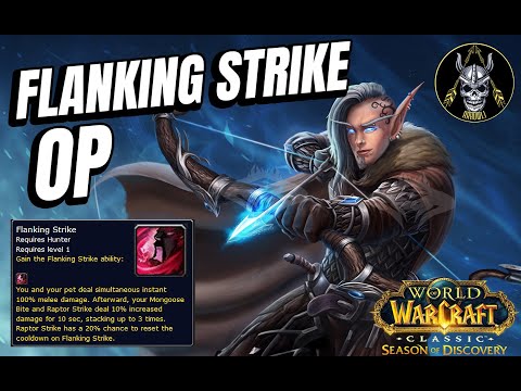 FLANKING STRIKE IS ACTUALLY INSANE ON MM HUNTER IN PVP. WOW CLASSIC SEASON OF DISCOVERY.