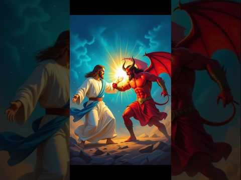 jesus vs devil #jesus #animasi #viral