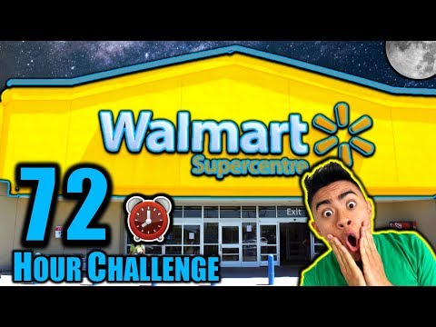 72 HOUR OVERNIGHT CHALLENGE IN WALMART PART 2 (Dare or Dare!) Video