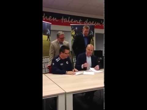 Ondertekening samenwerking XerxesDZB en SBV Excelsior