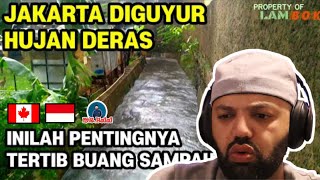 Download lagu Jakarta Diguyur Hujan Deras Tapi Tak Banjir Karena Saluran Air Selokan Bersih | MR Halal Reaction mp3