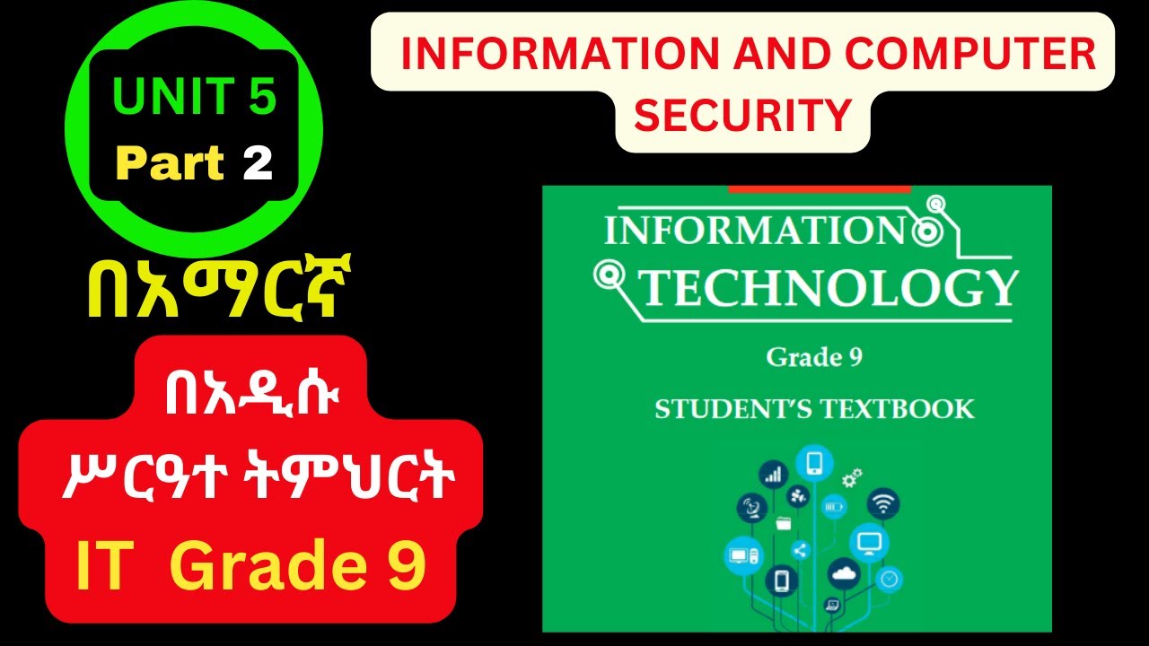 IT GRADE 9 UNIT 5 PART 2 / 5.3 COMPUTER SECURITY THREATS
