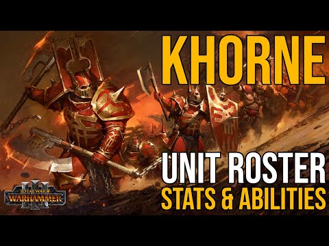 Total War: Warhammer III | KHORNE Einheiten Roster | Stats & Fähigkeiten | deutsch