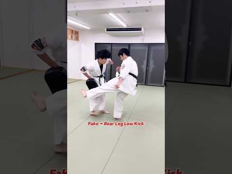 【脛下段 : フェイント → 奥外下段】 #大谷道場 #空手 #karate #martialarts #shorts