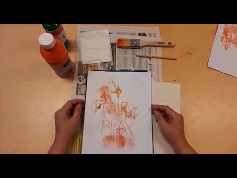 Monotypie mit einfachsten Mitteln