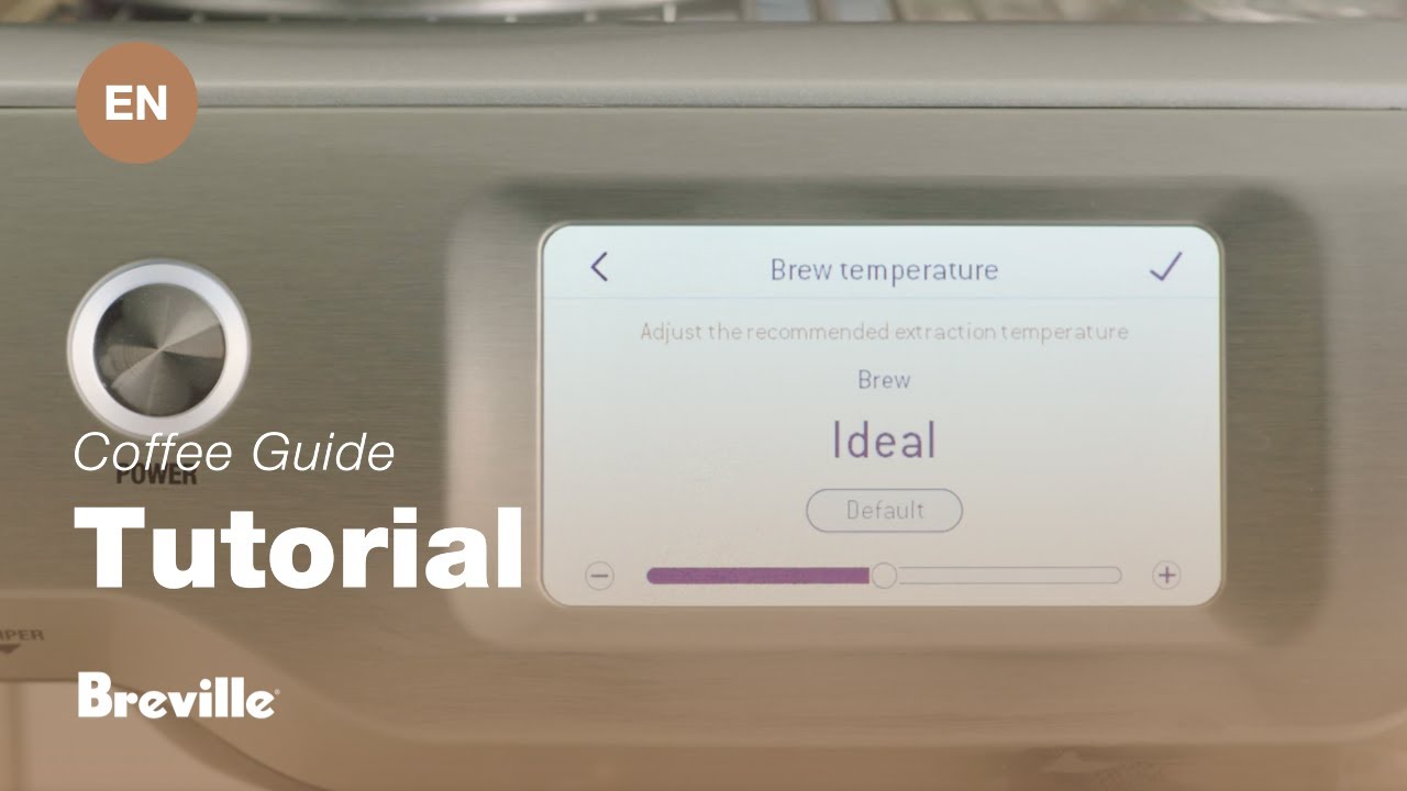 How to adjust the brew temperature