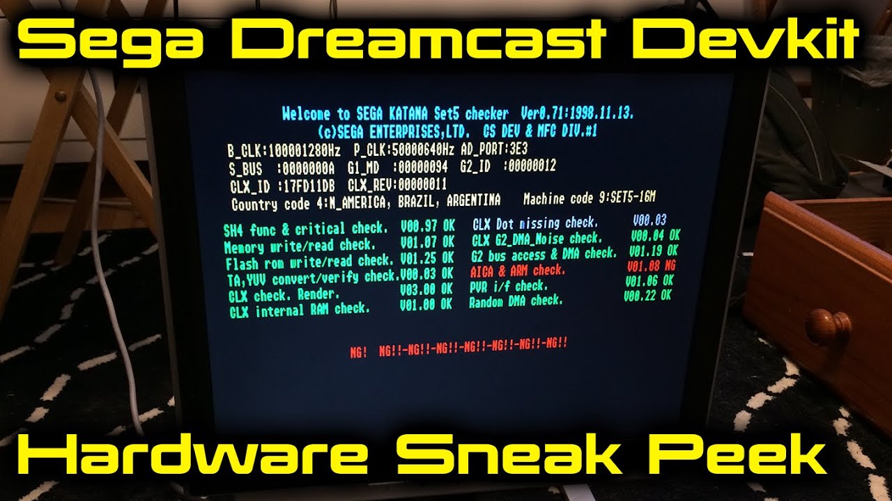 Sega Dreamcast Set 5.24 Hardware Sneak Peek
