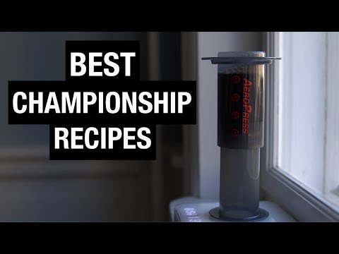 The Best Recipes From The World Aeropress Championship 2021